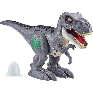 Dinossauro Robô Vivo Ataque T-Rex Zuru - 7127 Cinza