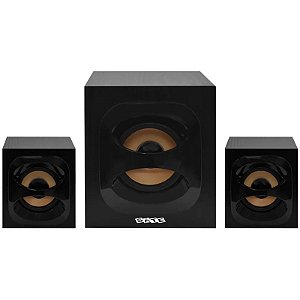 Caixa de Som Multimídia Satélite AS-627BL 2.1 Canais Rádio/BT/USB/SD - Preto