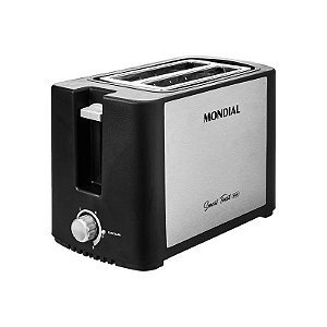 Torradeira Mondial T-13 Smart Toast Inox 220V - Preto/Prata