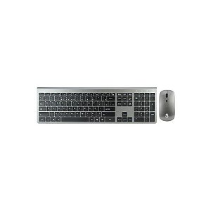 Kit Mouse e Teclado Smartfy TW02B - Sem Fio - Teclado em Português - Cinza