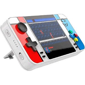 Consola Power Bank D41 500 en 1 + 2 Controles - Neon White (caja fea)