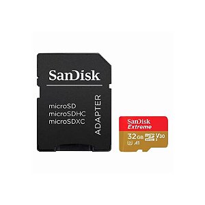 Cartão de Memória Micro SD Sandisk Extreme 32GB 100MBS - SDSQXAF-032G-GN6MA