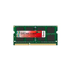 Memória para Notebook Keepdata, DDR3 8GB (1X8GB), 1333MHZ, So-DIMM, KD13S9/8G, Verde