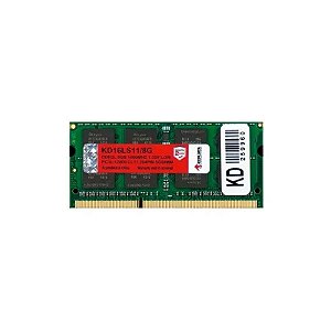 Memória para Notebook Keepdata, DDR3 8GB (1X8GB), 1600MHZ, So-DIMM, KD16S11/8G, Verde