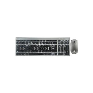 Teclado e Mouse Sem Fio Smartfy TW02B Português - Cinza Espacial