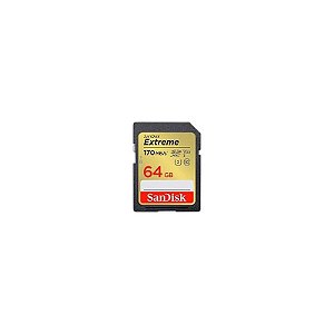 Cartão de Memória SD Sandisk Extreme U3 V30 64GB