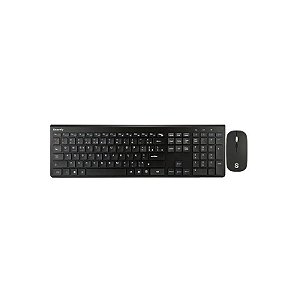 Teclado e Mouse Sem Fio Smartfy TW02B Português - Preto