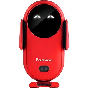 Suporte magnético para carregador de celular Fashion Wireless S11+ 15W - Vermelho