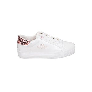 Calçado Royal County Of Berkshire Branco com Rosa Feminino 37