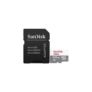 Cartão Micro SD 128GB Sandisk Ultra C10 100MB/s