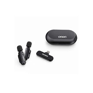 Microfone Sem Fio Satellite A-MK252 Lightning - Preto