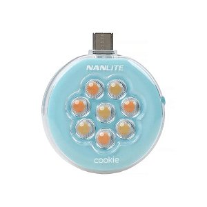Luz LED Nanlite Cookie USB-C Redonda Azul