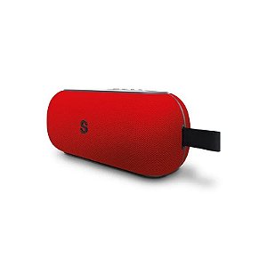 Caixa de Som Smartfy CS02R Xflow 20 Watts com Bluetooth/USB/Auxiliar/Micro SD - Vermelho