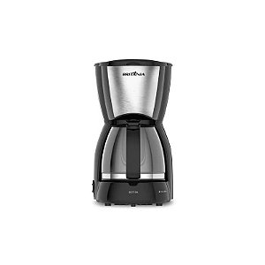 Cafeteira Elétrica Britânia Inox BCF19A - 550W - Até 18 Xícaras - 220V/60Hz - Preto