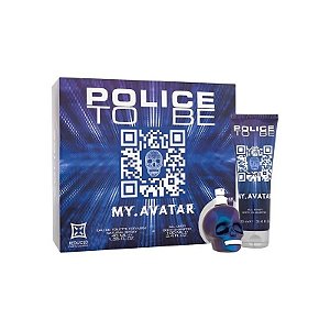 Kit Perfume Police To Be MY Avatar For Man Edt 40ML + Gel de Banho 100ML - Masculino 2 Peças