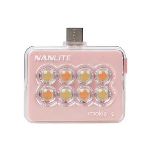 Caixa LED Cookie de LED Nanlite para Scrim USB-C Rosa