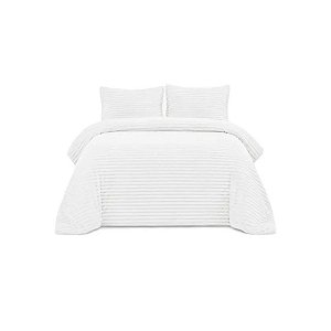 Jogo de Cobertor e Fronha Goldsun Branco 73X50CM 188X232CM
