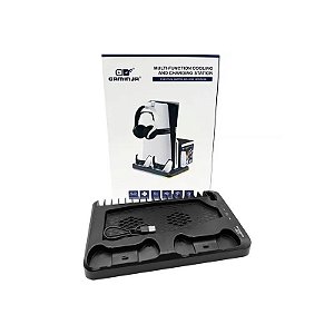 Suporte com Base de Recarga Gaminja P58 para Playstation 5 - Preto