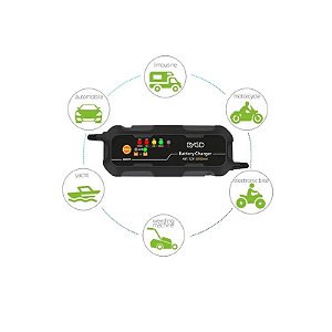 Carregador Inteligente de Bateria para Carro e Moto 6857P 5A Bivolt