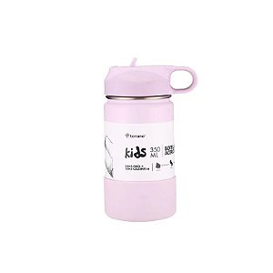 Garrafa Térmica Terrano Kids - 350ml - com Bico + 2 Canudos - Lilás