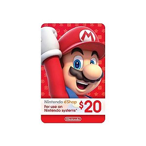 Cartão Nintendo Eshop 20$