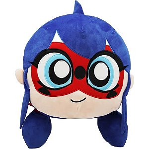 Travesseiro Infantil Miraculous Ladybug Zag Play - M13031 Azul