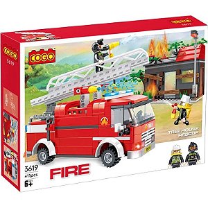 Jogo Cago de Resgate a Incêndio - 3619 (411 Peças)
