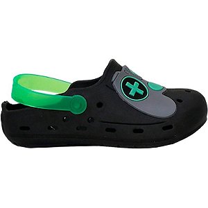 Sandália Infantil Pé com Pé 55168-290 - Preto/Verde