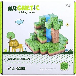 Cubos Magnéticos de Construcción Magnetic Chuang Huang - CH1274 (64 pzs)