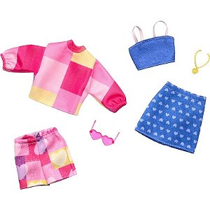Kit de Roupas para Boneca Barbie Fashion Pack Mattel - HRH42