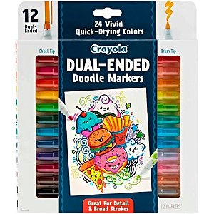 Marcador Crayola de Dupla Ponta Rabiscos 58-8314 (12 unidades)