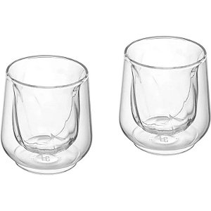 Jogo de Copos Cortados com Parede Dupla para Café 135mL La Cafetiere LCDWCORT2PC (2 Unidades)
