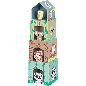 Hi Pando Caja Nido-Animais - HP031 (8 Piezas)