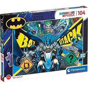 Quebra-Cabeça DC Batman Super Color Clementoni - 27174 (180 peças)