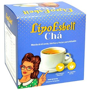 Chá Verde de Ervas e Frutas | LipoEsbelt - 60g (30 Unidades)