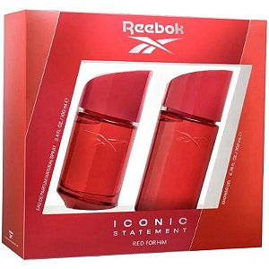 Kit Perfume Reebok Iconic Statement Red Eau de Parfum 100mL + Gel de Banho 200mL - Masculino