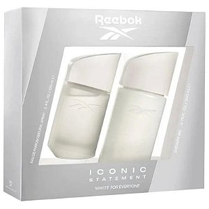 Kit Perfume Reebok Iconic Statement White Eau de Parfum 100mL e Gel de Banho 200mL - Masculino