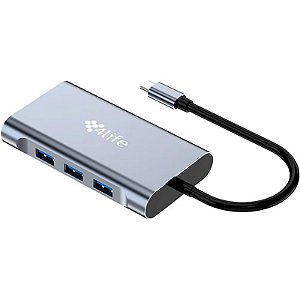 Adaptador 4Life Hub USB-C 7 em 1 FLW7A