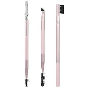 Kit Pincel para Sobrancelhas + Pinça Real Techniques Brow Styling | 0062 (3 Peças)