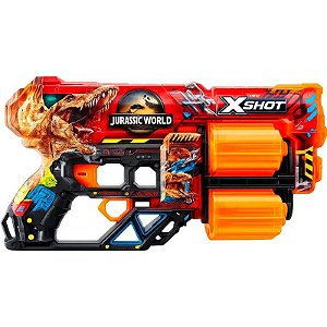 Lançador de Dardos Zuru X-Shot Dread Jurassic World - 36754 (12 Dardos)