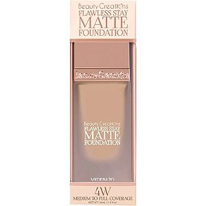 Base Líquida Beauty Creations Flawless Stay Matte Foundation 4W - 30mL
