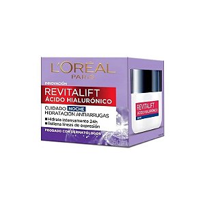 Creme L'Oréal Revitalift Ácido Hialurônico Noturno - 50mL