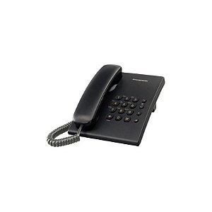 Telefone Panasonic KXTS-500 com Cabo Preto