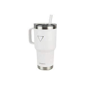 Copo Térmico Hydrate - 887ML - com Canudo - Branco