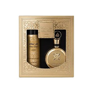 Kit Lattafa Fakhar Lattafa Extrait - Eau de Parfum - Unissex - 2 Em 1 - 100ML + 200ML