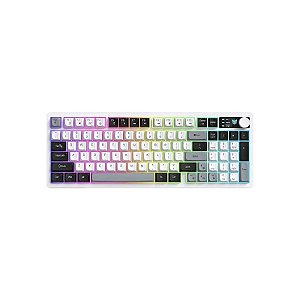 Teclado Gamer Onikuma Gaming MT902 96% RGB Sem Fio - Branco