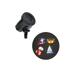 Projetor LED de Natal com Efeitos Natalinos IP44 5M 6W Bivolt