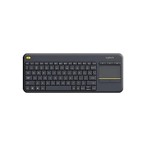Teclado Logitech com Touch sem Fio K400 Plus 920-007123 Preto
