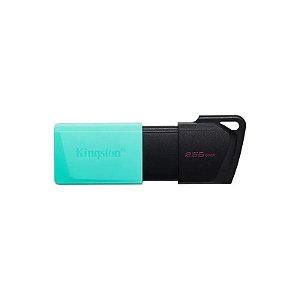 Pendrive Kingston Datatraveler Exodia 256GB USB 3.2 - Preto e Verde DTXM/256GB