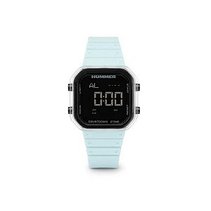 Relógio Digital Unissex Hummer Azul Claro WH2-224586